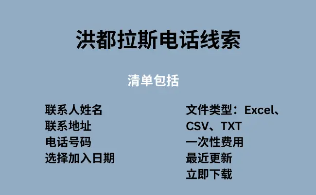 洪都拉斯电话线索
